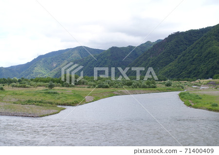 長野縣坂代町大房橋的千k河景觀 71400409