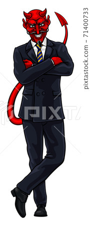 Devil Evil Businessman in Suit Devil Evil Businessman in Suit 71400733