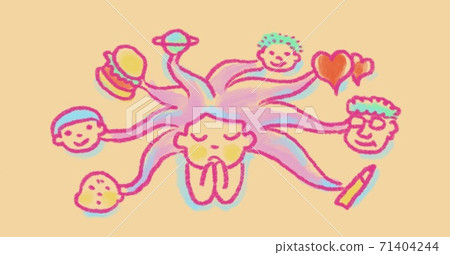 A woman with a wide range of thoughts A woman with a wide range of thoughts 71404244