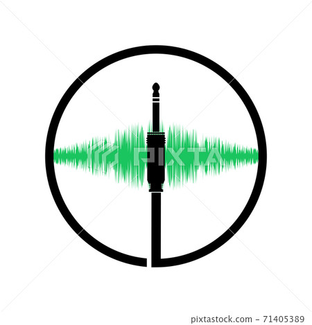 Coaxial Digital Audio Cable Logo Isolated on White Background Coaxial Digital Audio Cable Logo Isolated on White Background 71405389