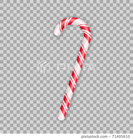 Red and white stick christmas decoration Vector Image