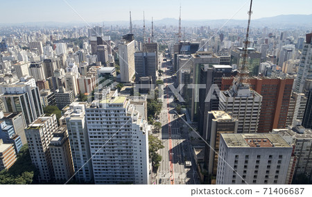 Avenida Paulista (Paulista avenue), Sao Paulo city, Brazil. Avenida Paulista (Paulista avenue), Sao Paulo city, Brazil. 71406687