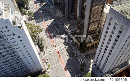 Avenida Paulista in Sao Paulo city. Avenida Paulista in Sao Paulo city. 71406706