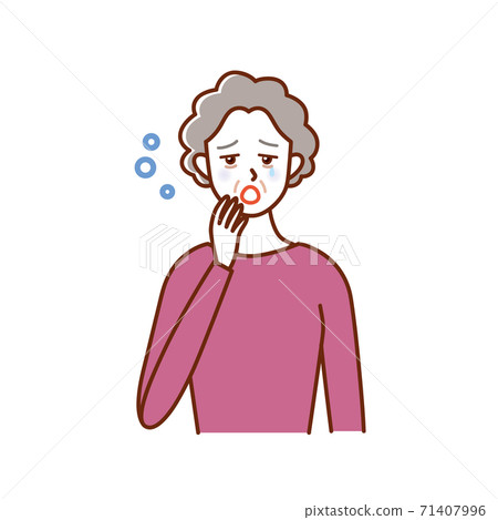 Elderly woman lacking sleep Elderly woman lacking sleep 71407996