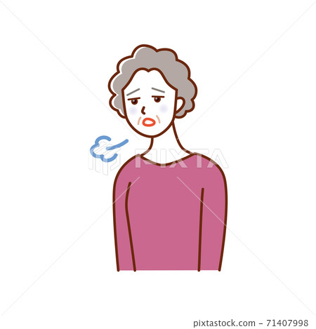 Depressed elderly woman Depressed elderly woman 71407998