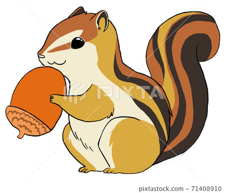 Squirrel with acorn 71408910