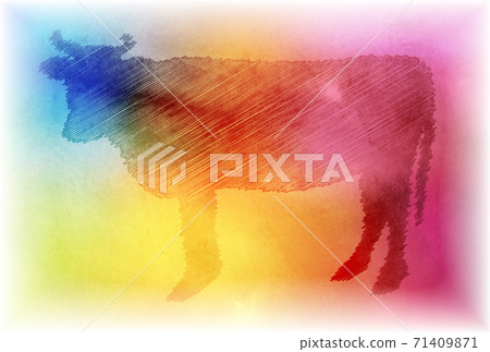 Japanese New Year's card Zodiac background Japanese New Year's card Zodiac background 71409871