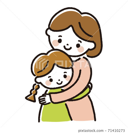 Embracing parent and child - Stock Illustration [71410273] - PIXTA