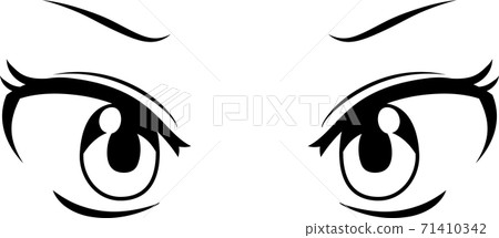 angry female anime eyes