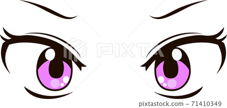 Anime-style eyes cute pretty girl anime manga - Stock