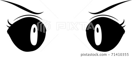 Anime-style eyes cute pretty girl anime manga - Stock