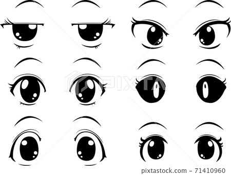 Anime Eyes Vector Art Icons and Graphics for Free Download