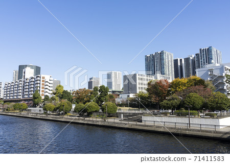Scenery of Tennozu, Tokyo Tennozu Canal, Takahama Canal Scenery of Tennozu, Tokyo Tennozu Canal, Takahama Canal 71411583