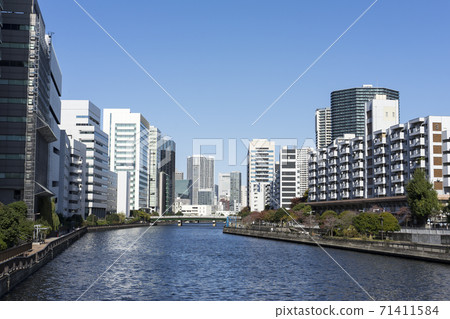 Scenery of Tennozu, Tokyo Tennozu Canal, Takahama Canal Scenery of Tennozu, Tokyo Tennozu Canal, Takahama Canal 71411584