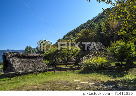 長野縣千曲市信州秋季信濃裡歷史公園 71411830