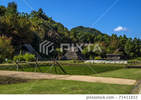長野縣千曲市信州秋季信濃裡歷史公園 71411832