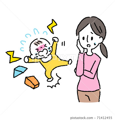 Parenting_Building blocks_Childcare_Childcare_Angry_Tantrum_Crying_Trouble 71412455