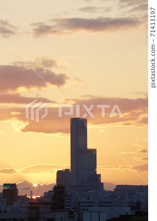 阿倍野Harukas和在Shuntokudo站附近拍攝的夜景 71413197