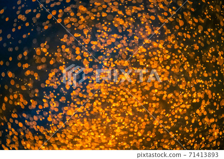 Flame and fire spark with bokeh on dark abstract background Flame and fire spark with bokeh on dark abstract background 71413893