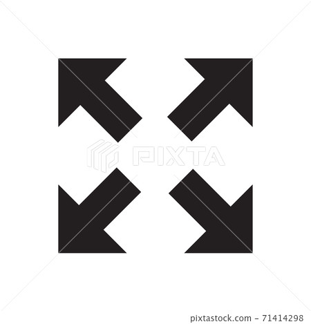 Full screen icon vector for graphic design, web site, social media, mobile app, ui illustration Full screen icon vector for graphic design, web site, social media, mobile app, ui illustration 71414298