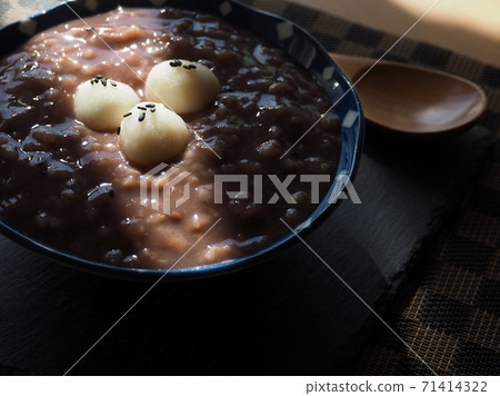 Korean traditional food red bean porridge Korean traditional food red bean porridge 71414322