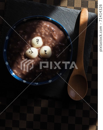 Korean traditional food red bean porridge Korean traditional food red bean porridge 71414326