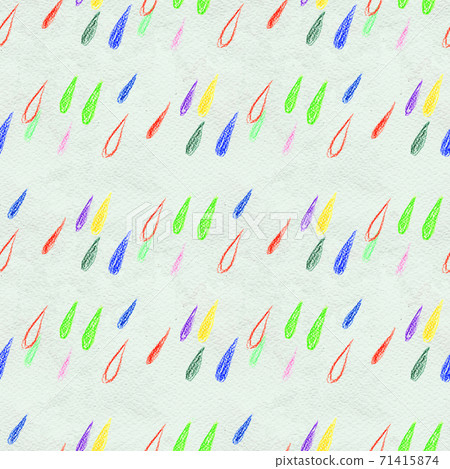 Coloful rain drops seamless pattern Coloful rain drops seamless pattern 71415874