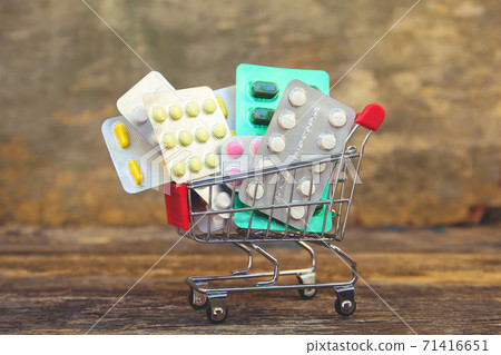 Medicines in the shopping cart Medicines in the shopping cart 71416651
