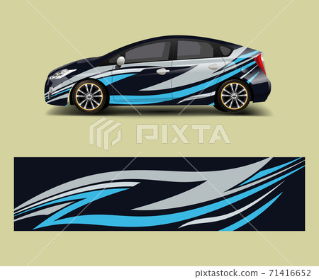 Car decal vector, graphic abstract racing designs for vehicle Sticker vinyl wrap Car decal vector, graphic abstract racing designs for vehicle Sticker vinyl wrap 71416652
