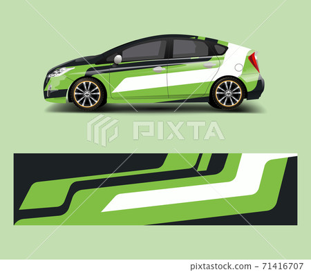 Sport car racing wrap design. vector design template design vector 71416707