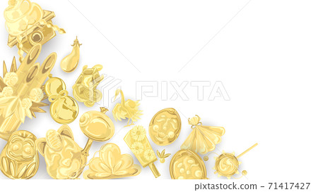 Gold lucky motif background layout 71417427