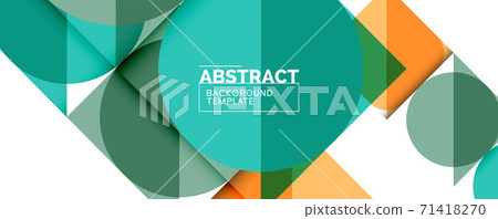 Simple circles and triangles abstract background. Vector illustration for covers, banners, flyers and posters and other designs Simple circles and triangles abstract background. Vector illustration for covers, banners, flyers and posters and other designs 71418270