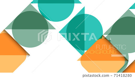 Simple circles and triangles abstract background. Vector illustration for covers, banners, flyers and posters and other designs Simple circles and triangles abstract background. Vector illustration for covers, banners, flyers and posters and other designs 71418280