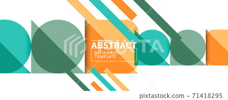 Simple circles and triangles abstract background. Vector illustration for covers, banners, flyers and posters and other designs Simple circles and triangles abstract background. Vector illustration for covers, banners, flyers and posters and other designs 71418295