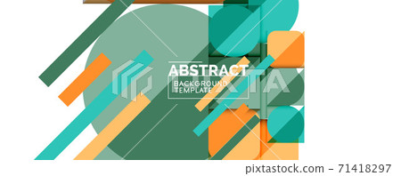 Simple circles and triangles abstract background. Vector illustration for covers, banners, flyers and posters and other designs Simple circles and triangles abstract background. Vector illustration for covers, banners, flyers and posters and other designs 71418297