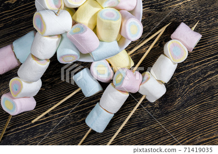 multi-colored sweet soft marshmallow 71419035