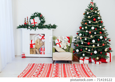 New Year's Eve Christmas Tree With Gifts Decor New Year's Eve Christmas Tree With Gifts Decor 71419122