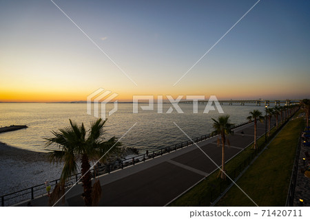 大理石海灘日落 大理石海灘日落 71420711