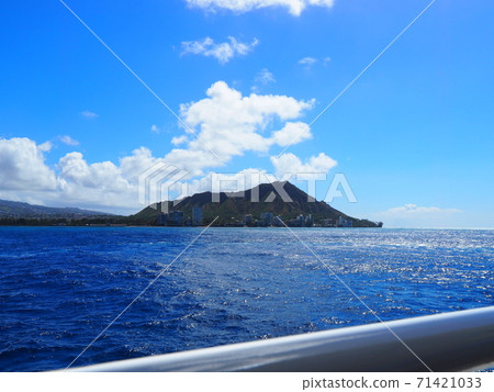 Diamond Head in Honolulu, Hawaii seen from offshore 71421033