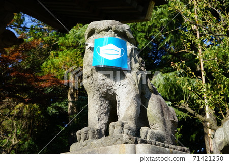 Guardian dog with a mask 71421250