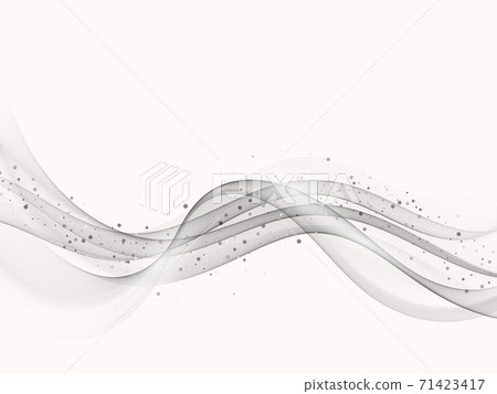 Gray wave design element with glitter effect Gray wave flow Gray wave design element with glitter effect Gray wave flow 71423417