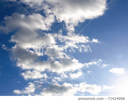 Blue sky and white clouds Blue sky and white clouds 71424998