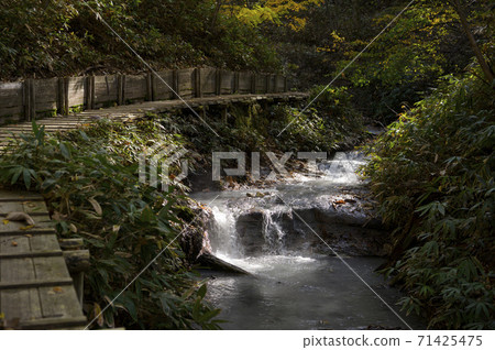 Hokkaido Noboribetsu Onsen Oyunuma River Exploration Trail-Oyunuma River Natural Footbath 71425475