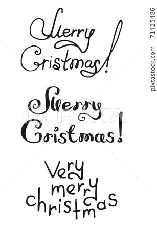 black lettering merry christmas black lettering merry christmas 71425486