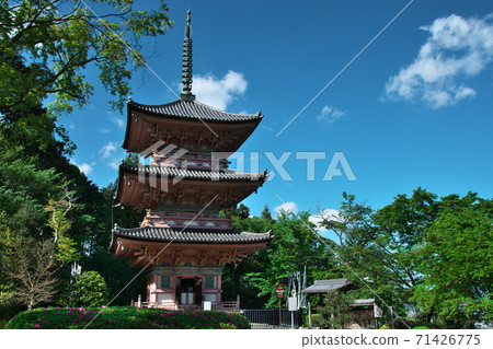 Nangu Shrine monk Shinzenin's three-storied pagoda: Gifu Prefecture Nangu Shrine monk Shinzenin's three-storied pagoda: Gifu Prefecture 71426775