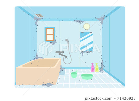 帶模具的髒浴室 71426925