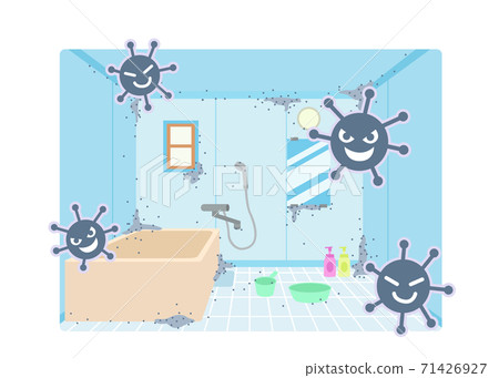 帶模具的髒浴室 71426927