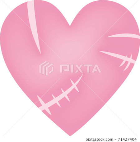 Heart full of scratches - Stock Illustration [71427404] - PIXTA