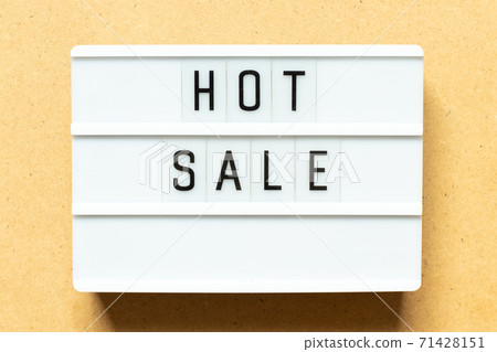 Lightbox with word hot sale on wood background Lightbox with word hot sale on wood background 71428151