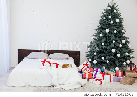 bedroom Christmas decorations Christmas tree winter new year bedroom Christmas decorations Christmas tree winter new year 71431565